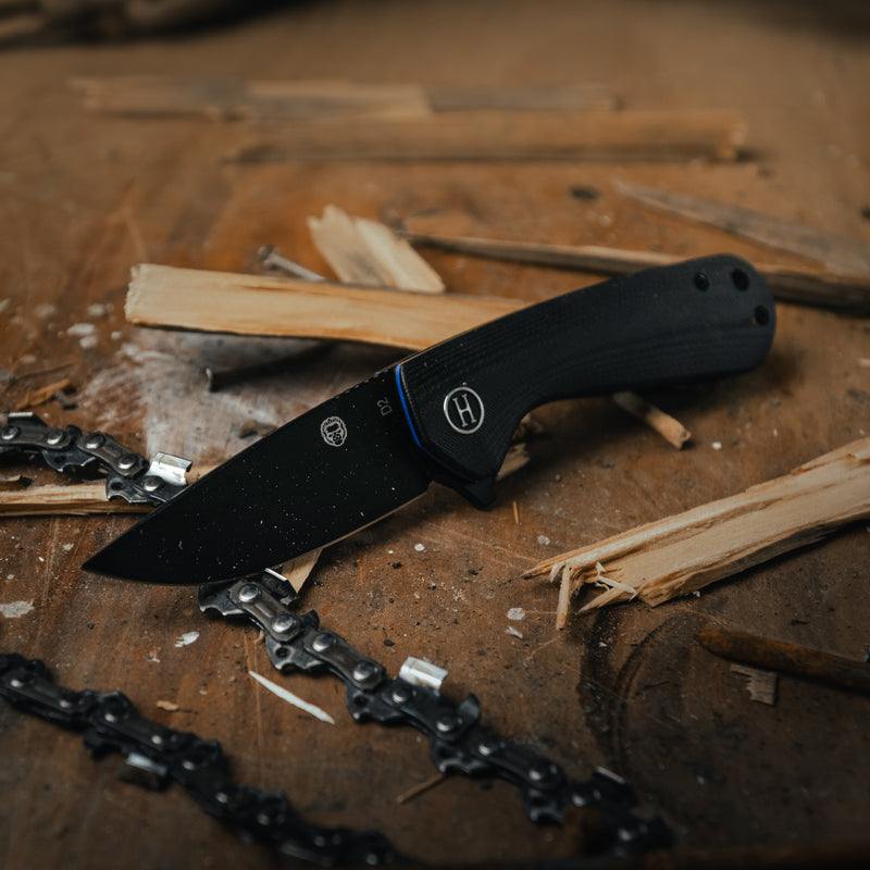 Load image into Gallery viewer, The Peasant Folding Pocket Knife Giftset for Men and Women (Black)

