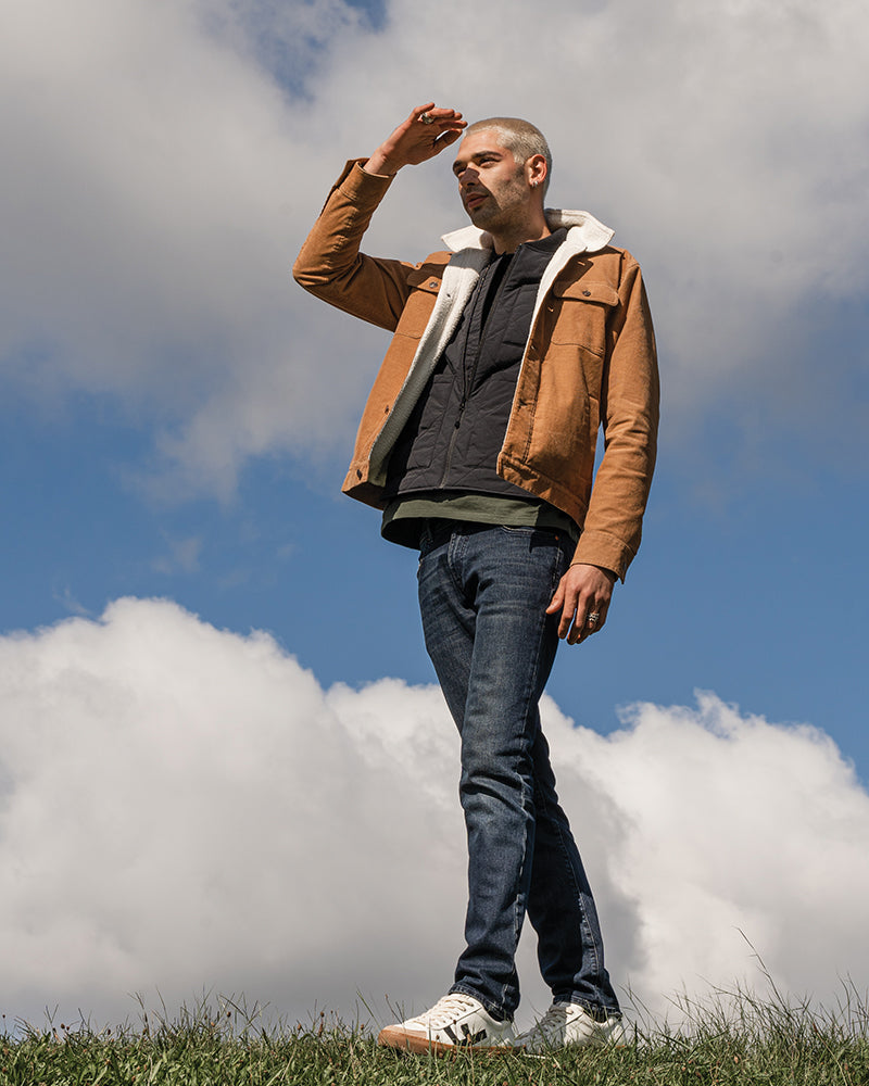 Load image into Gallery viewer, Organic Corduroy Aviator Jacket
