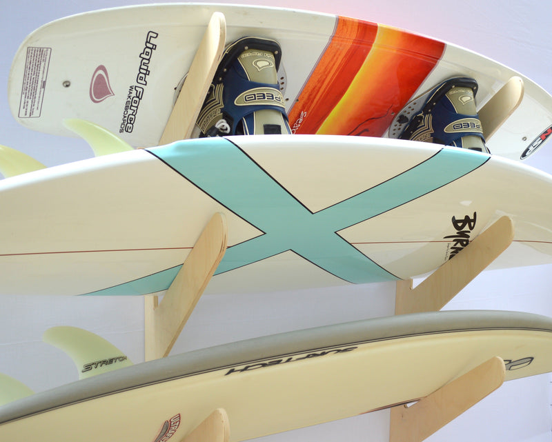Load image into Gallery viewer, THE EXHIBITOR surfboard wall rack
