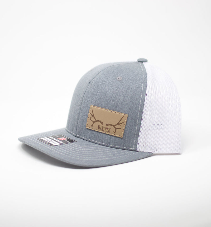 Load image into Gallery viewer, Heather Grey/white with tan patch
