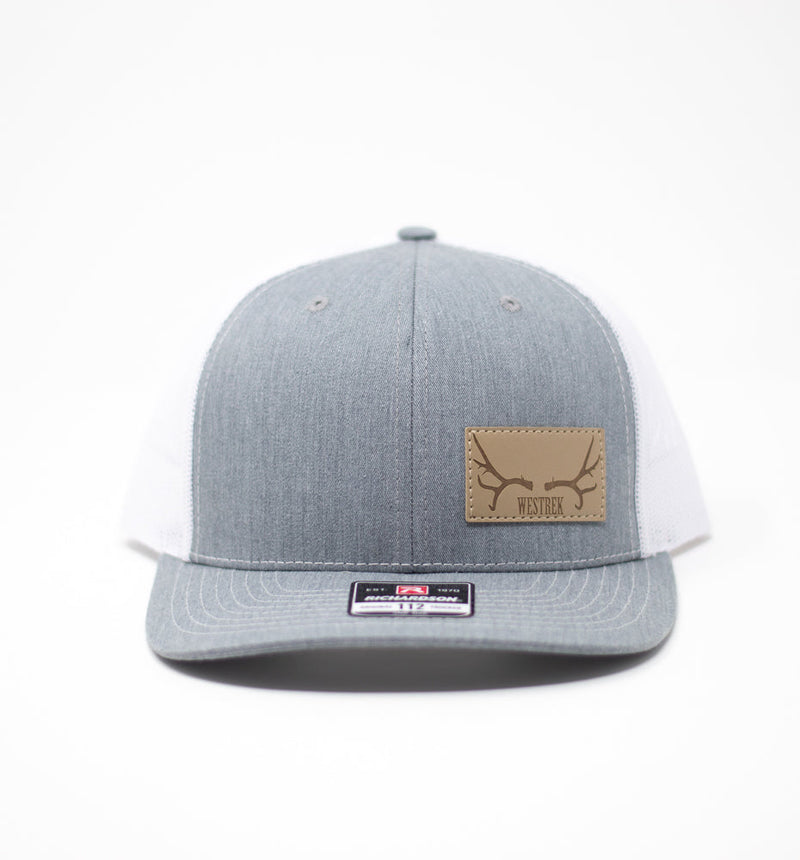 Load image into Gallery viewer, Heather Grey/white with tan patch
