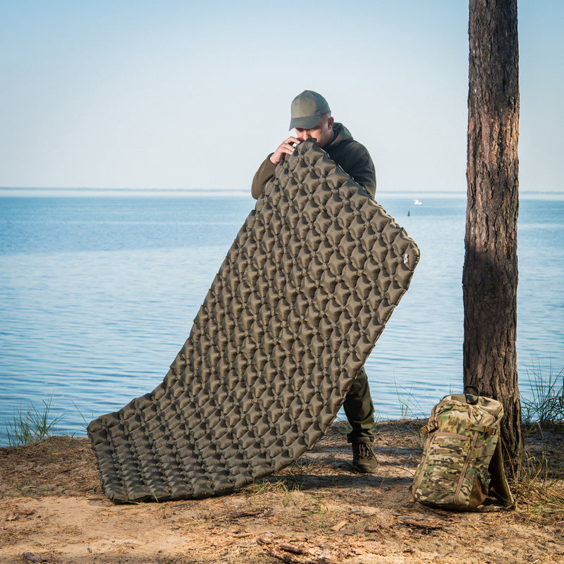 Load image into Gallery viewer, M‑Tac Inflatable Sleeping Pad (77″ × 47″)
