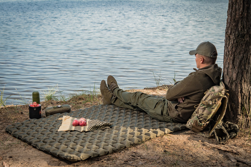 Load image into Gallery viewer, M‑Tac Inflatable Sleeping Pad (77″ × 47″)
