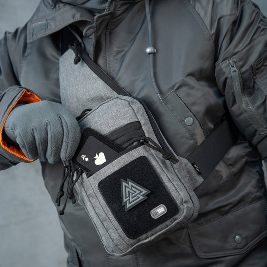 M-Tac LEFT-HANDED Tactical Sling Bag for Men with Holster