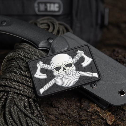 M-Tac Bearded Skull with Axes 3D PVC