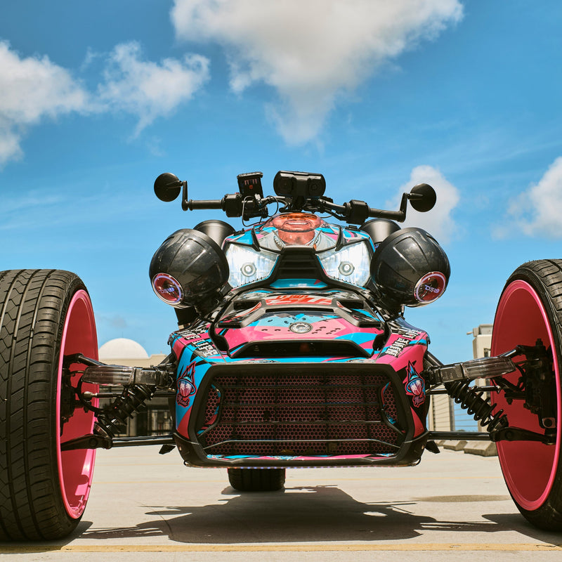 Load image into Gallery viewer, 6.5” Universal Flat Mount Kick Panel Speaker Pod – Jet Skis, Jeeps, Motorcycles – RGB LED Lights
