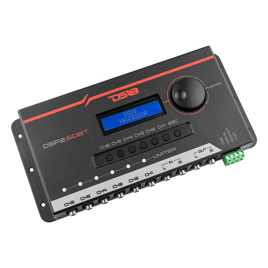 2-Channel In and 6-Channel Out Digital Sound Processor (DSP) with Bluetooth and LCD Screen