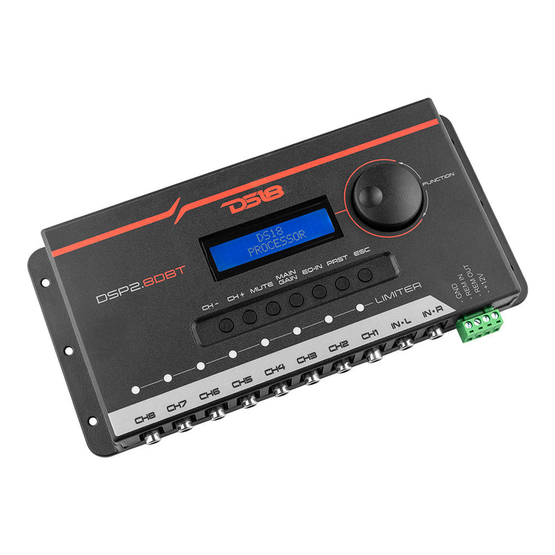 Load image into Gallery viewer, 2-Channel In and 8-Channel Out Digital Sound Processor (DSP) with Bluetooth and LCD Screen
