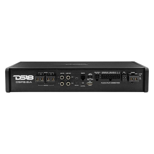 DS18 DSP8.6iA 6-Channel Car Amplifier with 8-Channel Digital Sound Processor - Skoutley Outdoors LLC