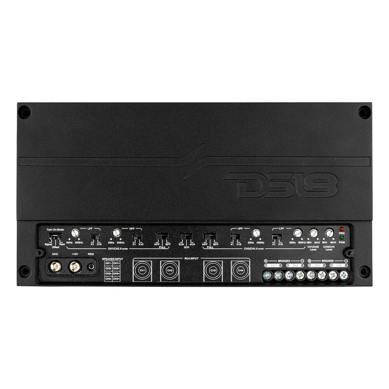 Load image into Gallery viewer, Deluxe 4-Channel Compact Class D Amplifier 4 X 150 Watts Rms @ 4-Ohm

