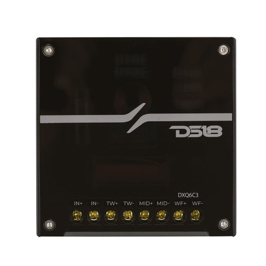 DXQ 6.5" 3-Way Component Speaker Set with Yellow Straw + Composite Foam Cone | 150W RMS 4-Ohm