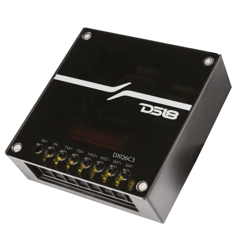 Load image into Gallery viewer, DXQ 6.5&quot; 3-Way Component Speaker Set with Yellow Straw + Composite Foam Cone | 150W RMS 4-Ohm
