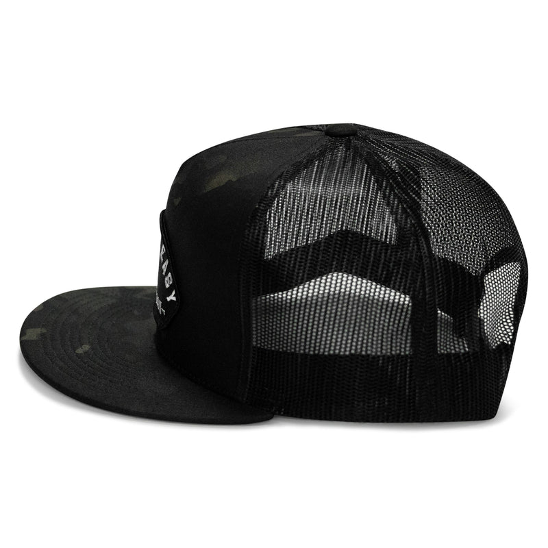 Load image into Gallery viewer, Dying Is Easy Patch Flatbill SnapBack Hat
