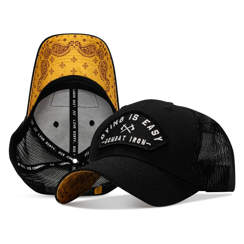 Load image into Gallery viewer, Dying Is Easy Arch Patch Original Ripstop Snapback Hat

