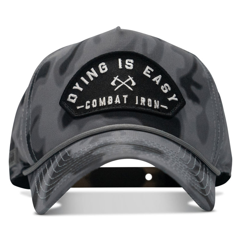 Load image into Gallery viewer, Dying Is Easy Arched Patch Weekender Snapback
