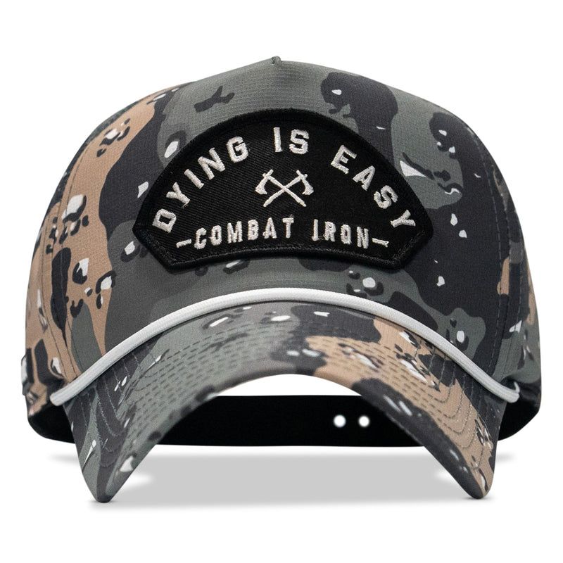 Load image into Gallery viewer, Dying Is Easy Arched Patch Weekender Snapback

