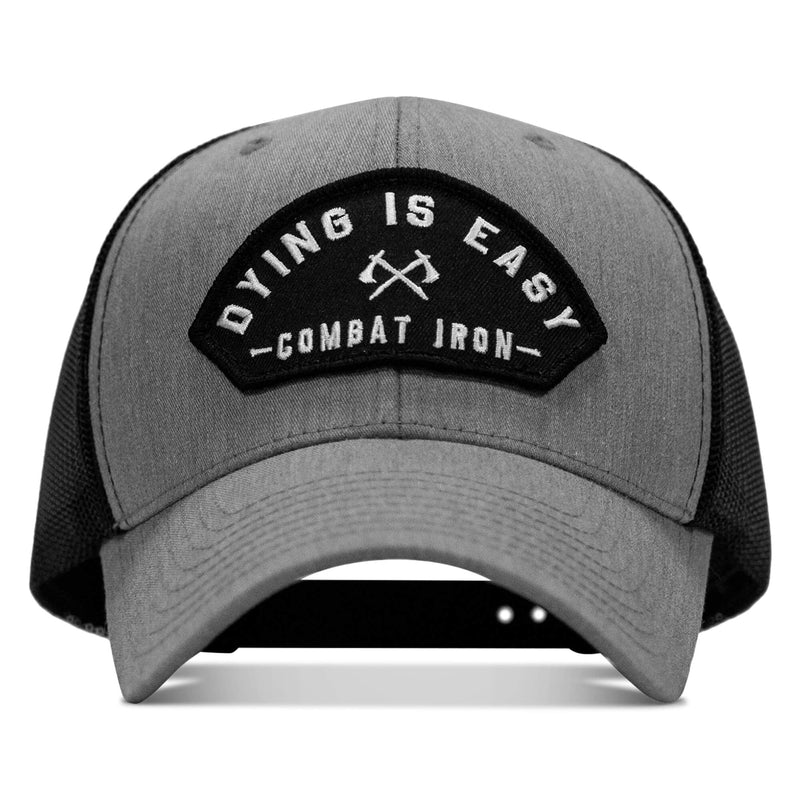 Load image into Gallery viewer, Dying Is Easy Arched Patch Snapback Hat
