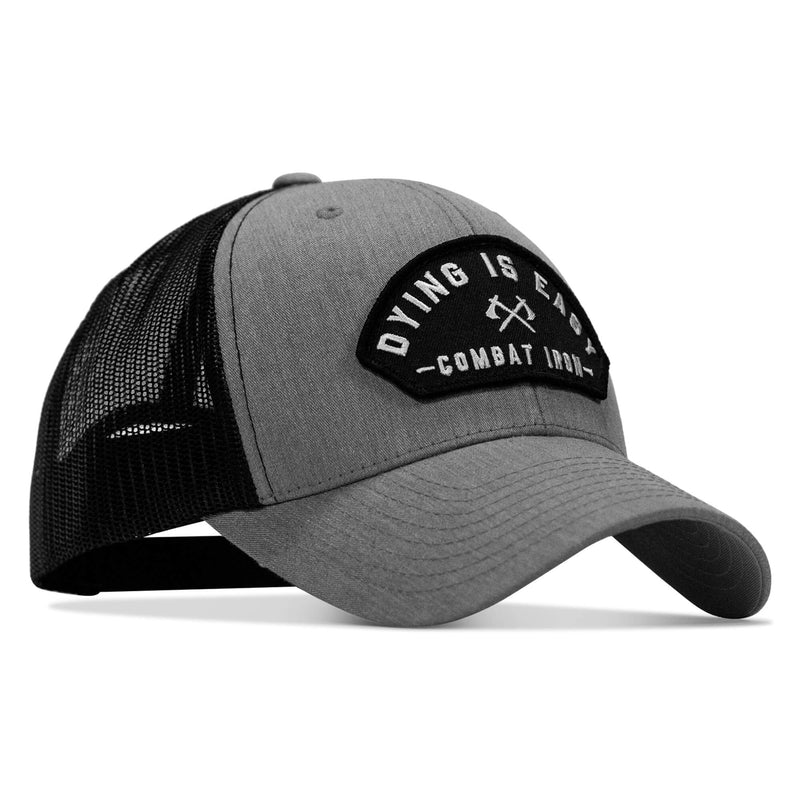 Load image into Gallery viewer, Dying Is Easy Arched Patch Snapback Hat
