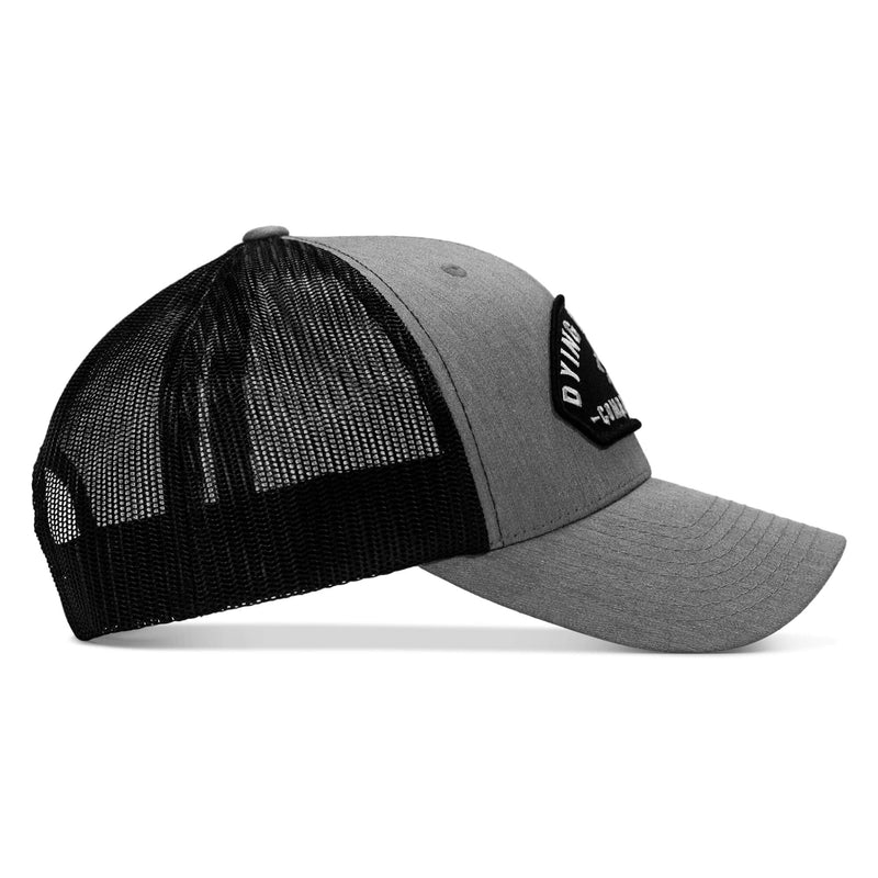 Load image into Gallery viewer, Dying Is Easy Arched Patch Snapback Hat
