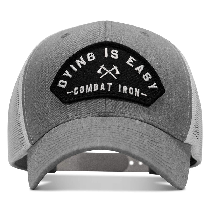 Load image into Gallery viewer, Dying Is Easy Arched Patch Snapback Hat
