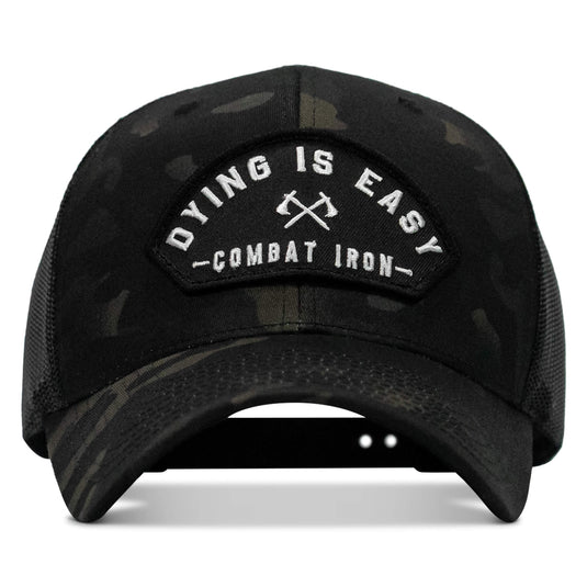 Dying Is Easy Arched Patch Snapback Hat