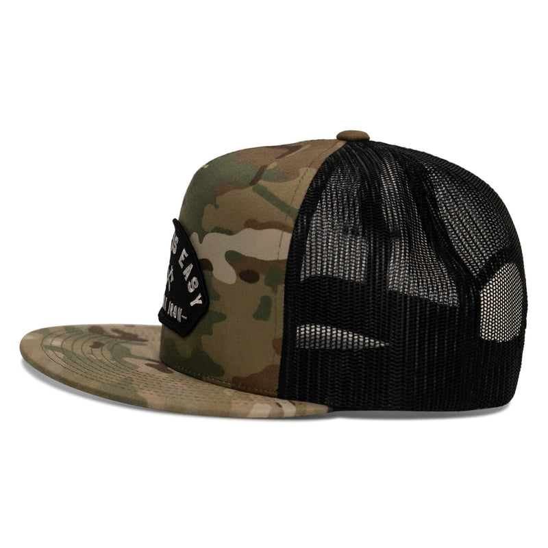 Load image into Gallery viewer, Dying Is Easy Patch Flatbill SnapBack Hat
