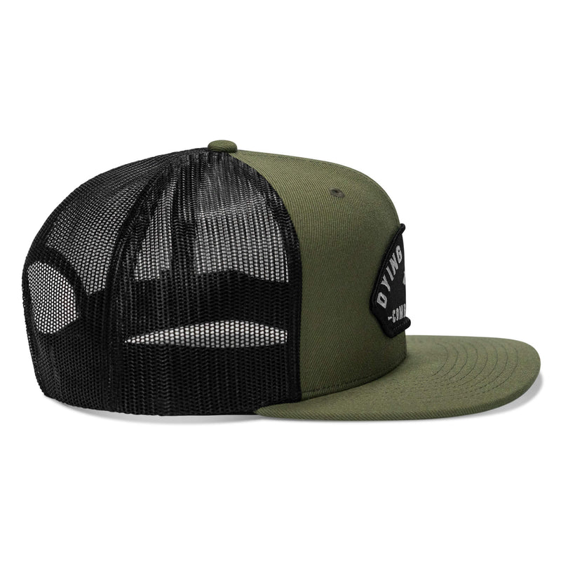 Load image into Gallery viewer, Dying Is Easy Patch Flatbill SnapBack Hat
