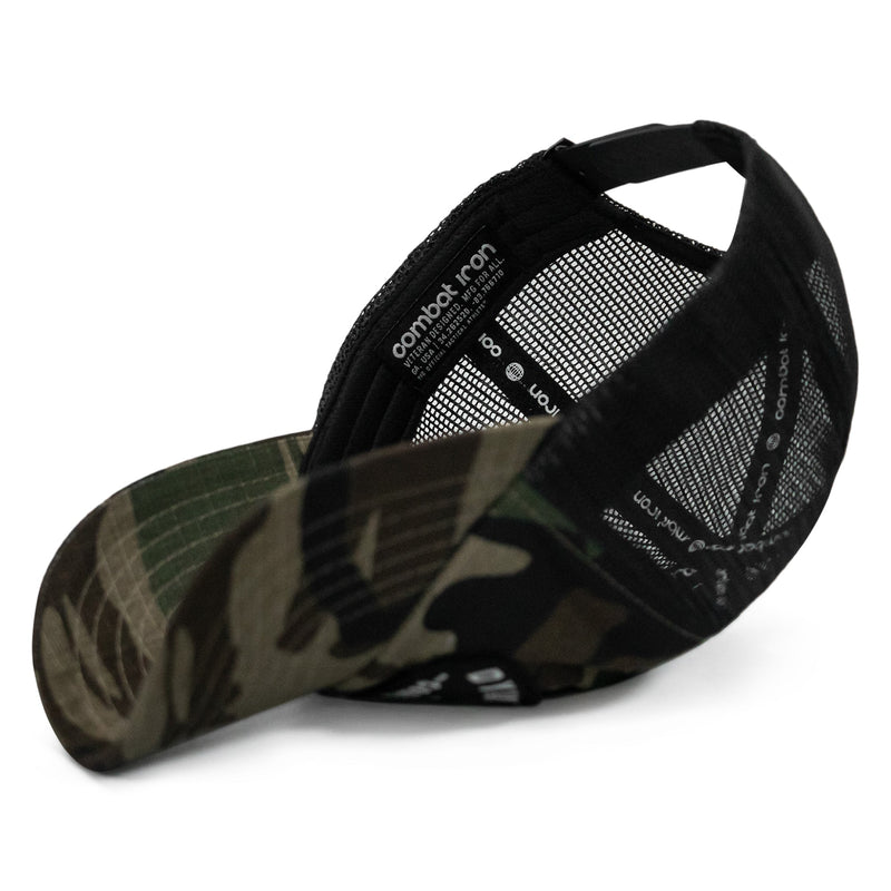 Load image into Gallery viewer, Dying Is Easy Arched Patch Tactical Ripstop Mesh Snapback Hat

