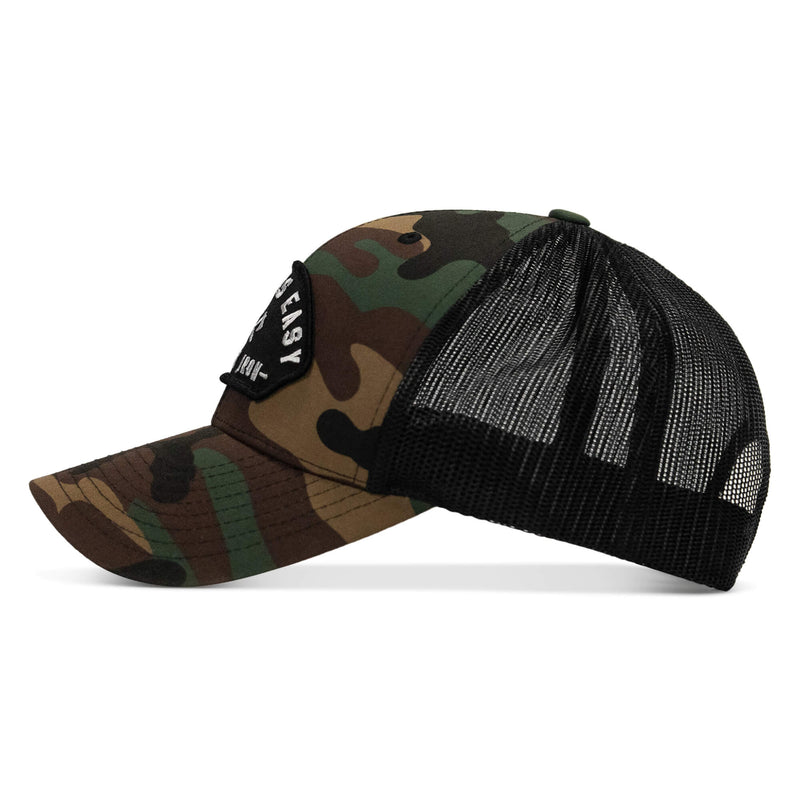 Load image into Gallery viewer, Dying Is Easy Arched Patch Snapback Hat
