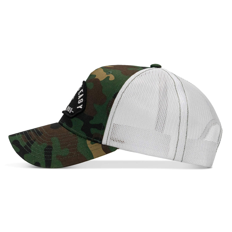 Load image into Gallery viewer, Dying Is Easy Arched Patch Snapback Hat
