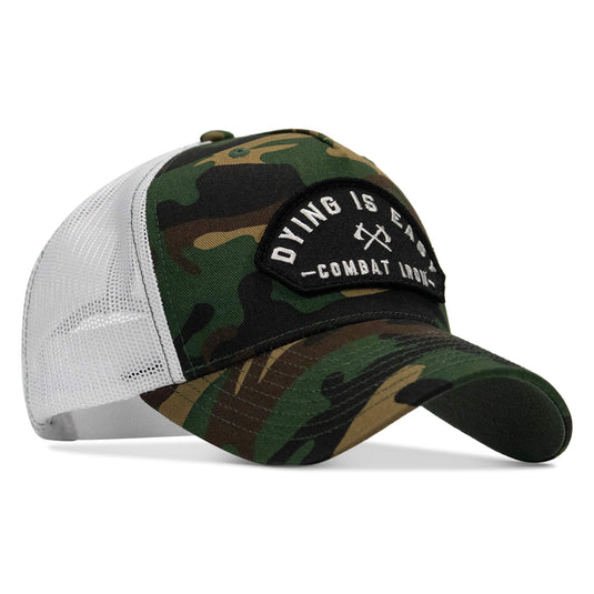 Dying Is Easy Arched Patch Snapback Hat
