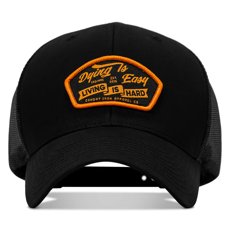 Load image into Gallery viewer, Dying Is Easy, Living Is Hard Patch Snapback
