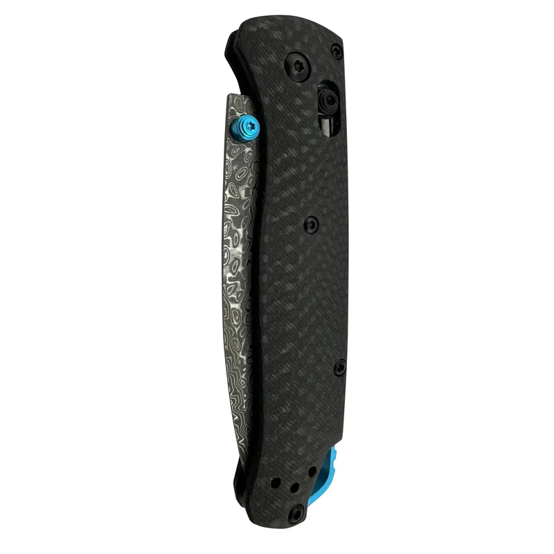 Load image into Gallery viewer, Damascus Folding Knife Carbon Fiber Handle with Pocket Clip - EDC Tactical Blade
