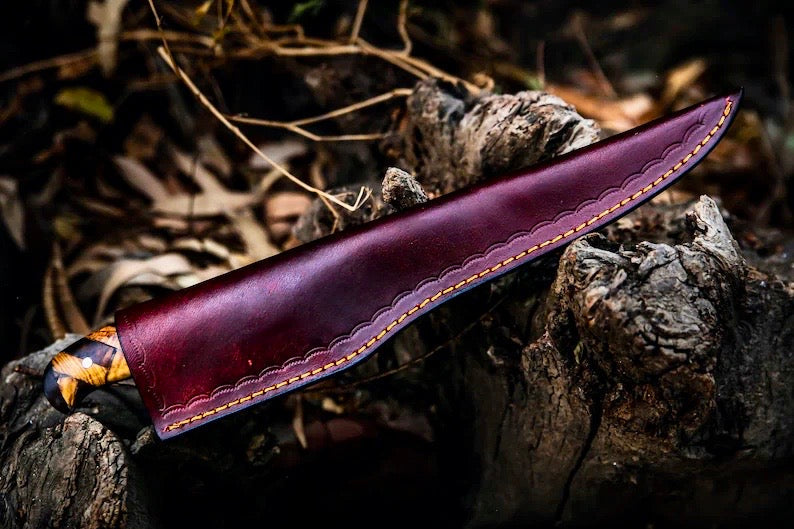 Load image into Gallery viewer, Custom Handmade Damascus Steel Fillet Knife for Sale | 13&quot; Length
