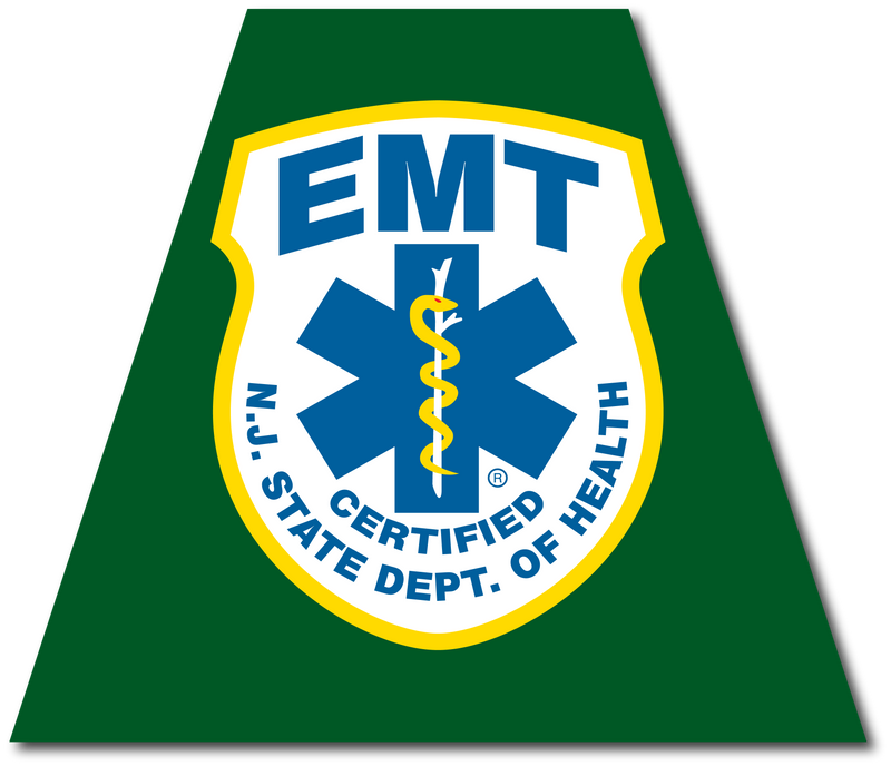 Load image into Gallery viewer, NEW JERSEY EMT REFLECTIVE HELMET (TET) TETRAHEDRON
