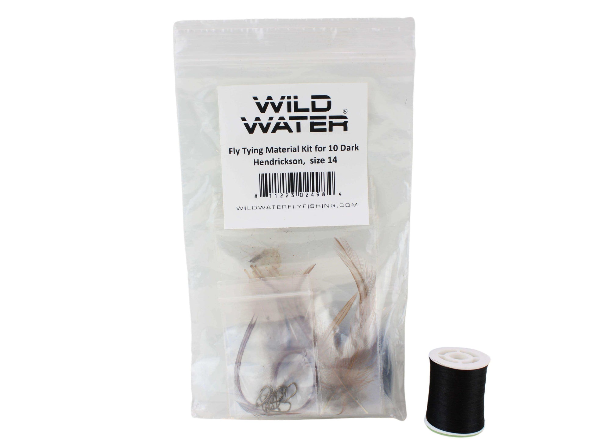 Dark Hendrickson Fly Tying Material Kit, size 14 | Wild Water Fly Fishing - Skoutley Outdoors LLC