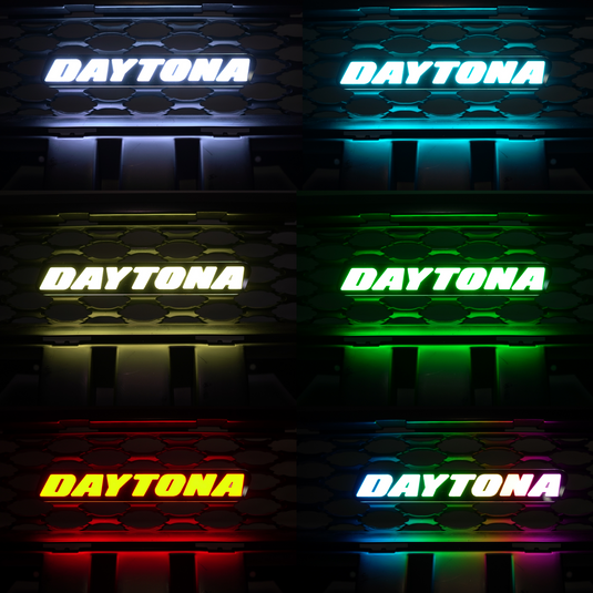 Daytona LED Badge: (Multicolor Flow)