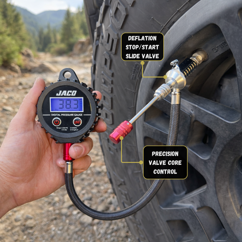 Load image into Gallery viewer, Lightning™ RX4 Digital Tire Deflator with Gauge | Quick-Connect Rapid Air Down Tool for Off Road 4x4
