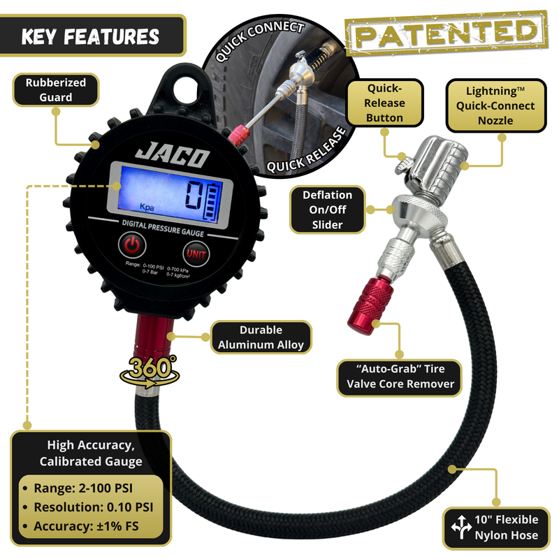 Load image into Gallery viewer, Lightning™ RX4 Digital Tire Deflator with Gauge | Quick-Connect Rapid Air Down Tool for Off Road 4x4
