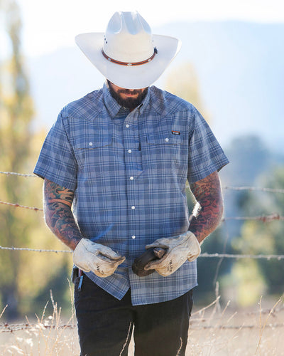 Deke SS Shirt - Dusty Royal