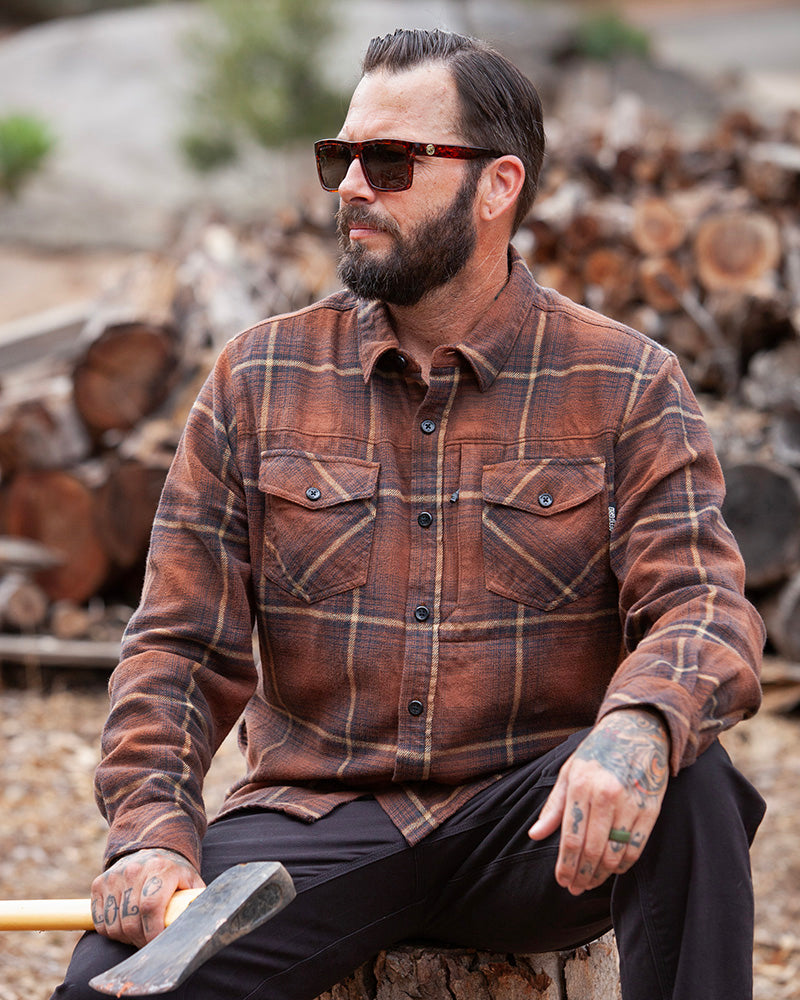 Load image into Gallery viewer, Destroyer Flannel - Burnt Brown
