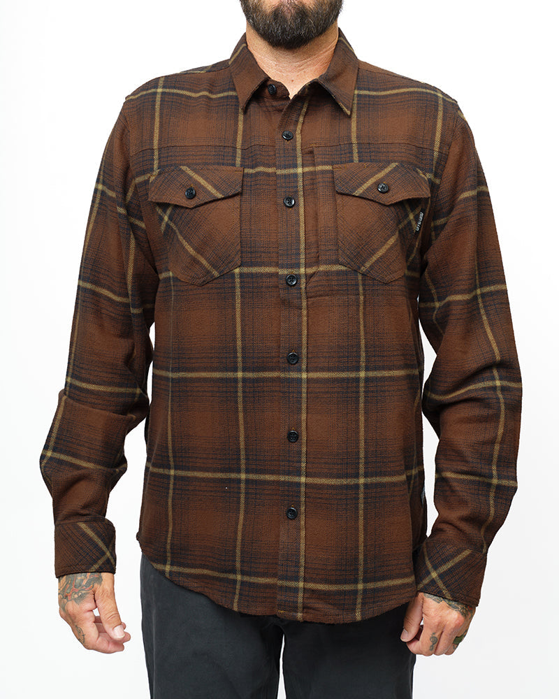 Load image into Gallery viewer, Destroyer Flannel - Burnt Brown
