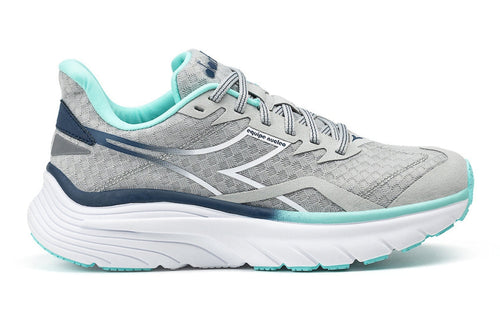 Women's Diadora Equipe Nucleo, Silver DD/White/Aruba Blue, 8 B Medium - Skoutley Outdoors LLC