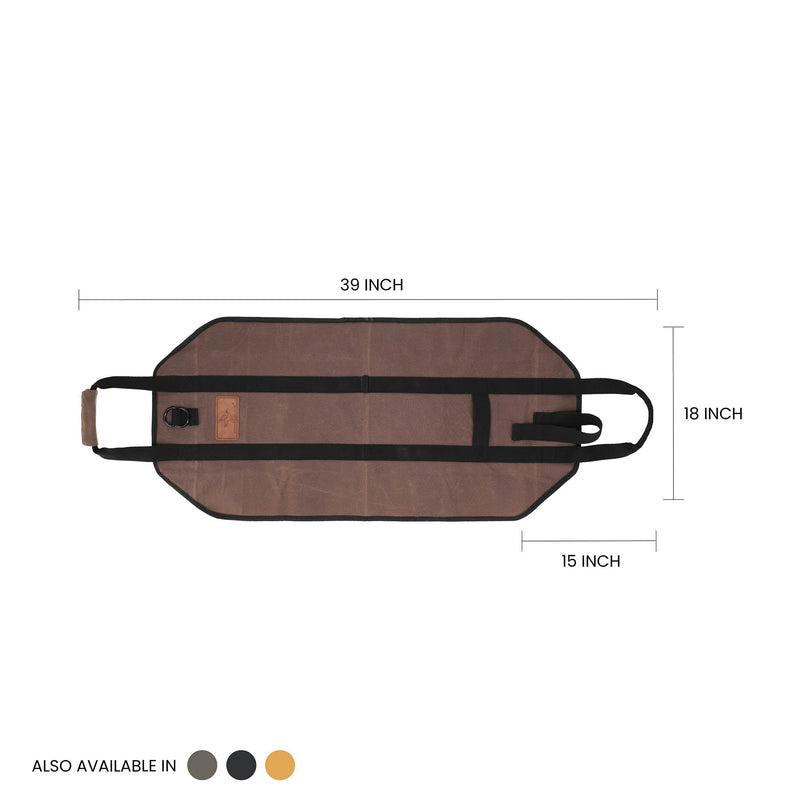 Load image into Gallery viewer, Diamond Shape Canvas Firewood Log Carriers
