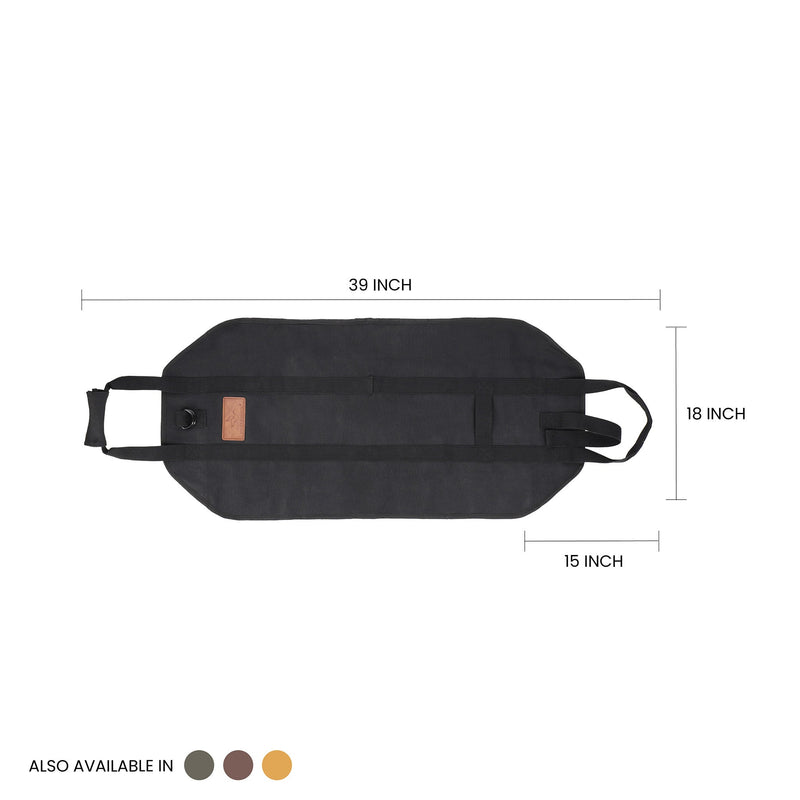 Load image into Gallery viewer, Diamond Shape Canvas Firewood Log Carriers
