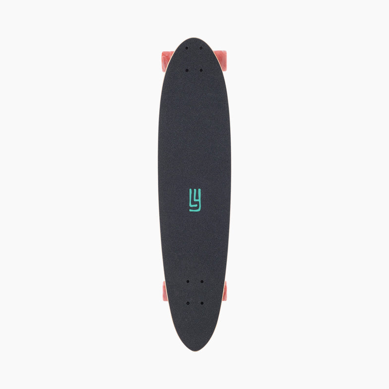 Load image into Gallery viewer, Landyachtz Dipper Black Palm Longboard Complete
