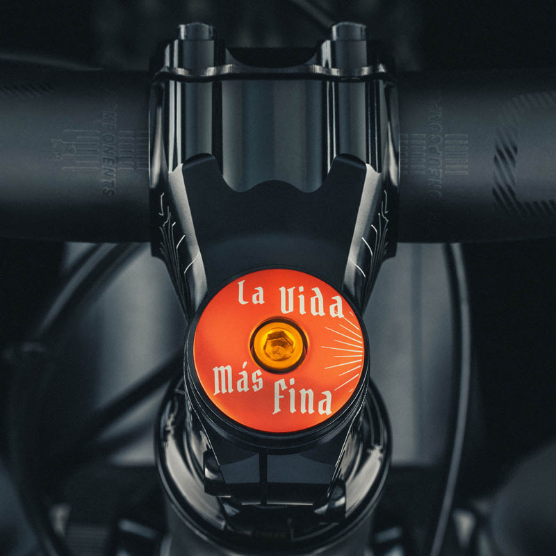 Load image into Gallery viewer, La Vida Más Fina - Bicycle Headset Cap
