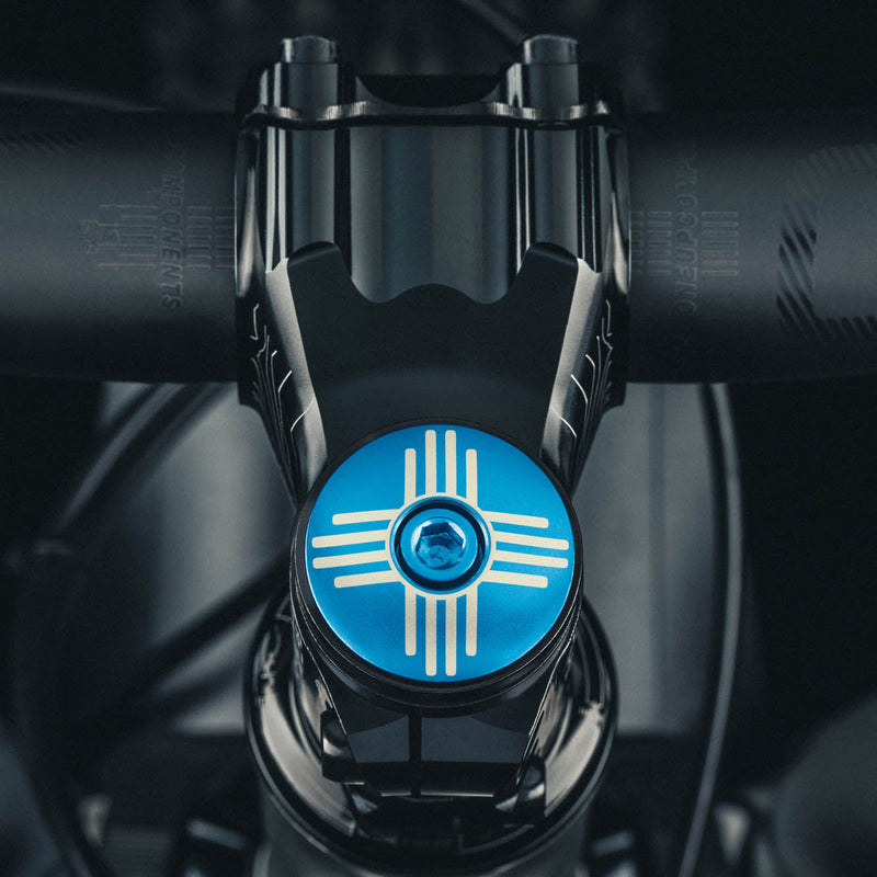 Load image into Gallery viewer, Zia New Mexico Bicycle Headset Cap
