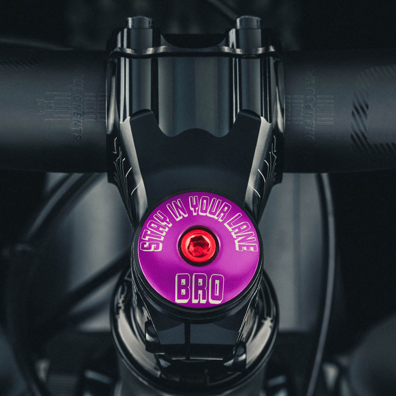 Load image into Gallery viewer, Stay In Your Lane, Bro - Bicycle Headset Cap

