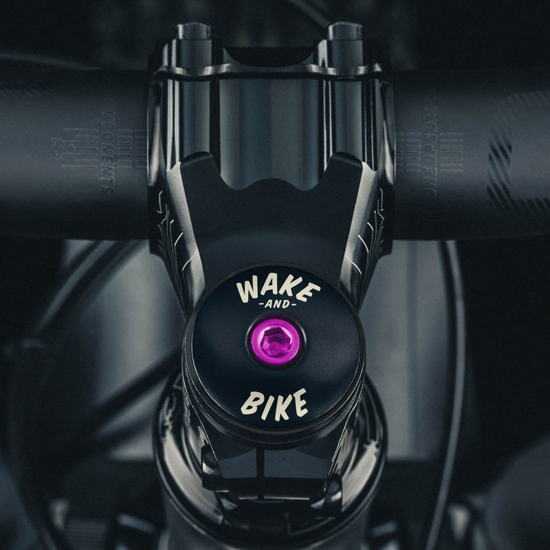Load image into Gallery viewer, Wake and Bike Bicycle Headset Cap
